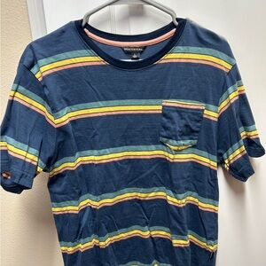 Distortion Multicolor Striped Short Sleeve Tee